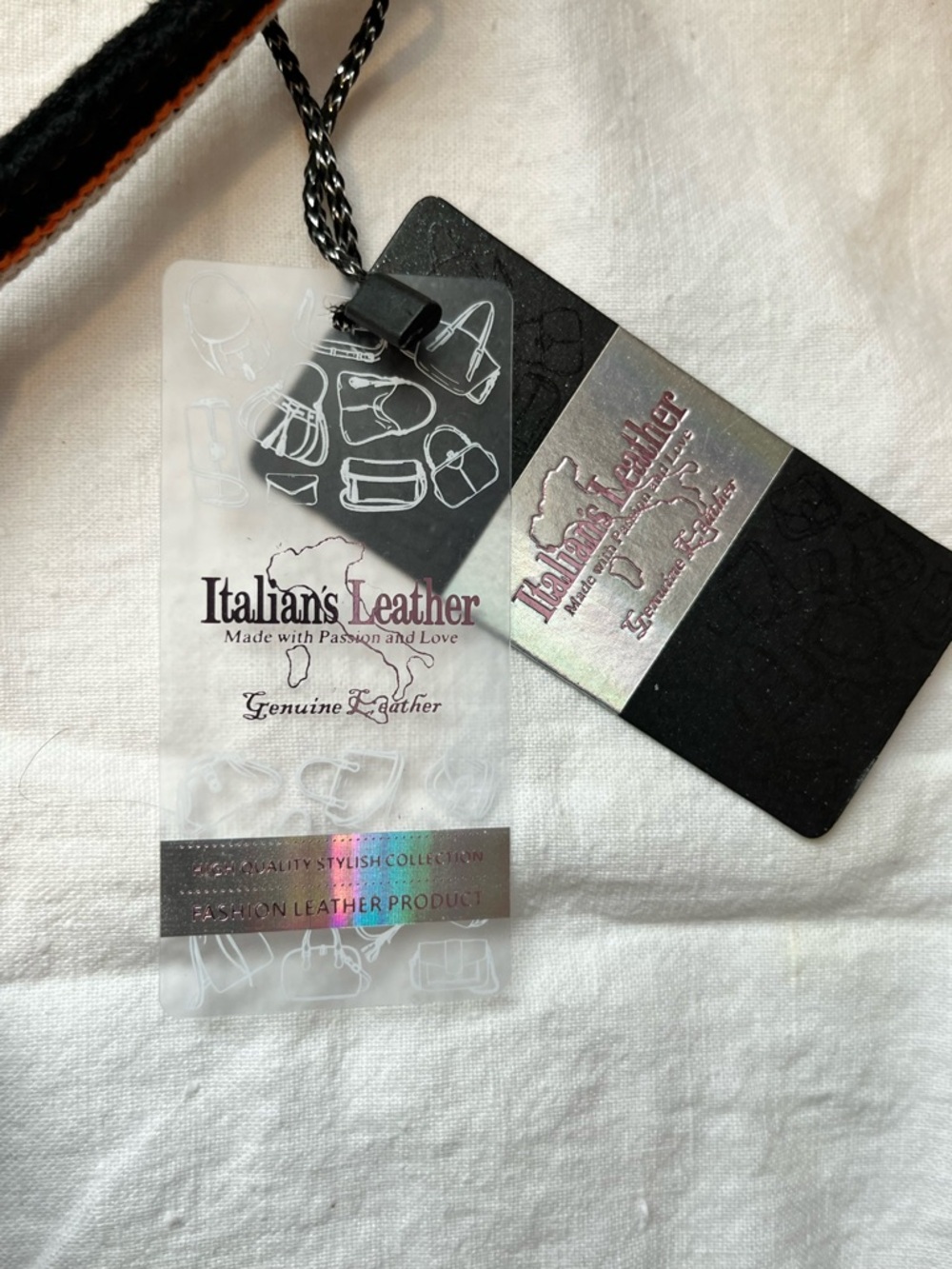 Italian Leather Suede Purse NWT - Picture 6 of 9